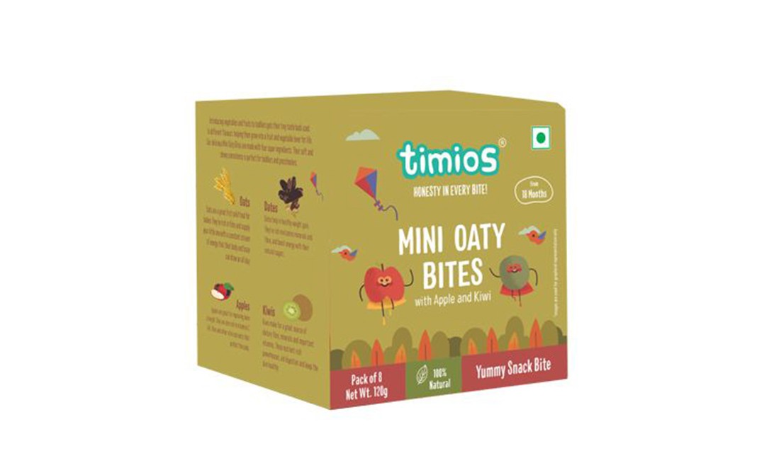 Timios Mini Oaty Bites   Pack  120 grams